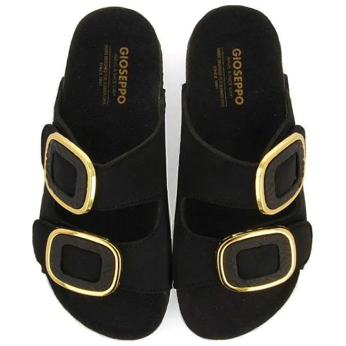 Gioseppo Sandalias Planas<Sandalias Mujer Budaors Estilo Bio Decoraciones Joya Negra