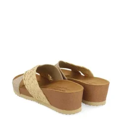 Gioseppo Chancletas<Sandalias Mujer Cuña Tiras Color Natural Goulds