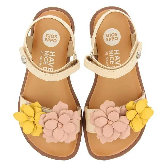 Gioseppo Niñas |Sandalias<Sandalias Multicolor De Piel Con Adorno De Flores Para Nina Y Nino Nehalem