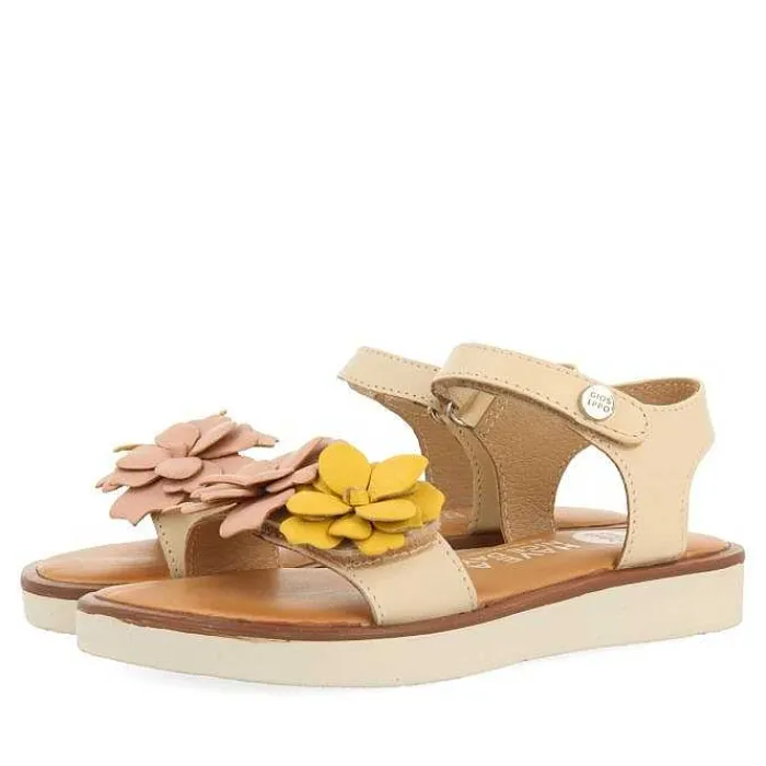 Gioseppo Niñas |Sandalias<Sandalias Multicolor De Piel Con Adorno De Flores Para Nina Y Nino Nehalem