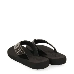 Gioseppo Chancletas<Sandalias Negras Adorno De Cristal Para Mujer Ashland