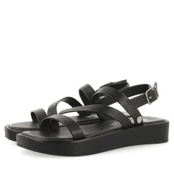 Gioseppo Niñas |Sandalias<Sandalias Negras De Piel Con Tiras Y Suela Con Volumen Para Nina Y Nino Coulee