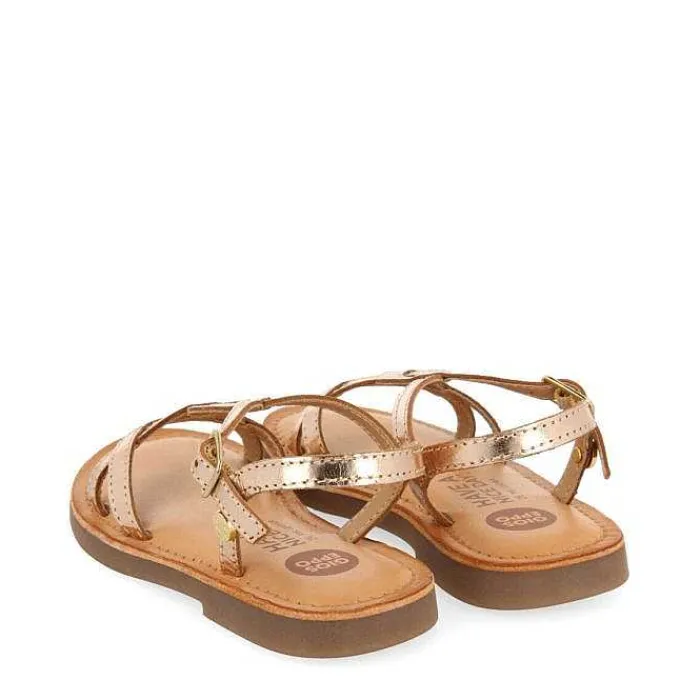 Gioseppo Niñas |Sandalias<Sandalias Nina Tilly De Piel Metalizada Y Latina