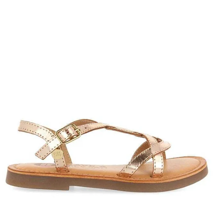 Gioseppo Niñas |Sandalias<Sandalias Nina Tilly De Piel Metalizada Y Latina