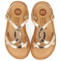 Gioseppo Niñas |Sandalias<Sandalias Nina Tilly De Piel Metalizada Y Latina