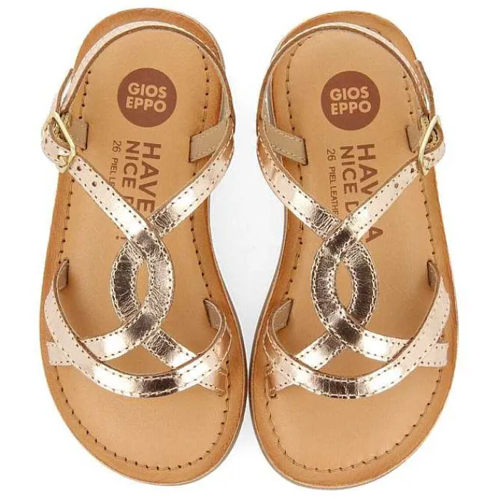 Gioseppo Niñas |Sandalias<Sandalias Nina Tilly De Piel Metalizada Y Latina