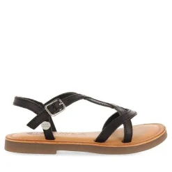Gioseppo Niñas |Sandalias<Sandalias Nina Tilly Piel Negro Metalizado