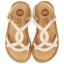 Gioseppo Niñas |Sandalias<Sandalias Nina Tilly Piel Metalizada Blanco Roto