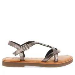 Gioseppo Niñas |Sandalias<Sandalias Nina Tilly Piel Metalizada Plata Oscuro