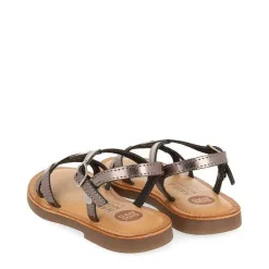 Gioseppo Niñas |Sandalias<Sandalias Nina Tilly Piel Metalizada Plata Oscuro