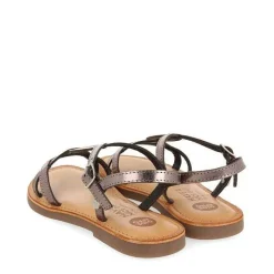 Gioseppo Niñas |Sandalias<Sandalias Nina Vareza Piel Metalizada Plata Oscuro