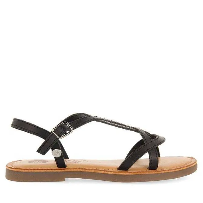 Gioseppo Niñas |Sandalias<Sandalias Nina Vareza Piel Metalizada Negro