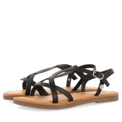 Gioseppo Niñas |Sandalias<Sandalias Nina Vareza Piel Metalizada Negro