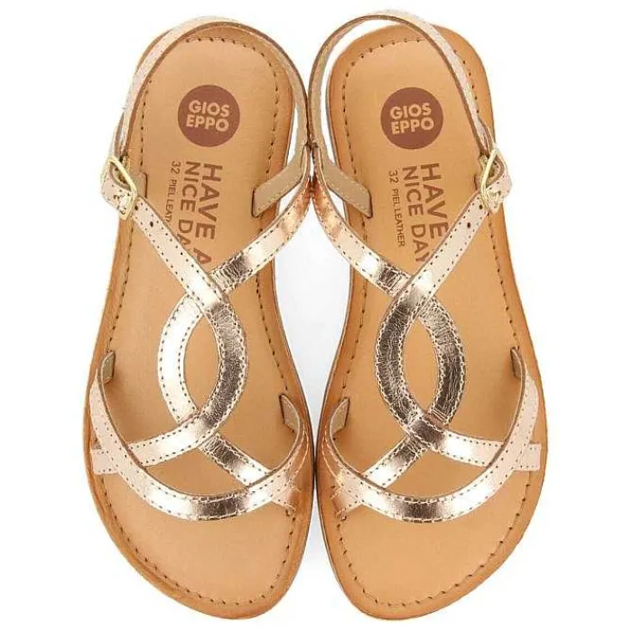 Gioseppo Niñas |Sandalias<Sandalias Nina Vareza Piel Metalizadalatina