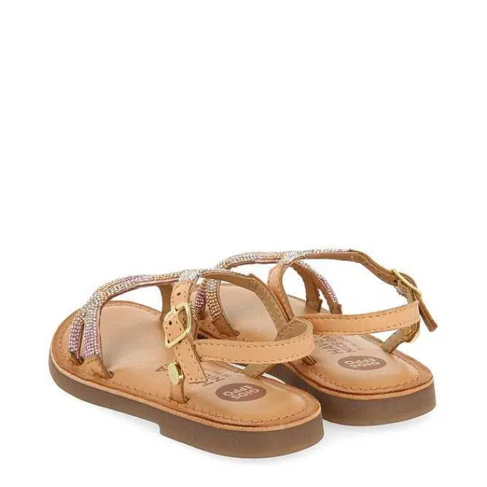 Gioseppo Niñas |Sandalias<Sandalias Nina Xanxere De Piel Tintada Con Cristales
