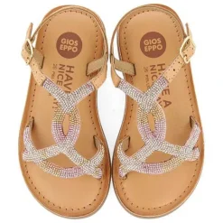Gioseppo Niñas |Sandalias<Sandalias Nina Xanxere De Piel Tintada Con Cristales