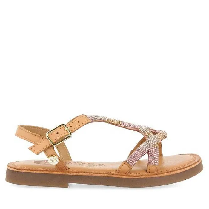 Gioseppo Niñas |Sandalias<Sandalias Nina Xanxere De Piel Tintada Con Cristales