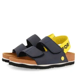 Gioseppo Niños |Chancletas<Sandalias Nino Courgis Plantilla Azul Marino Con Detalles Amarillos