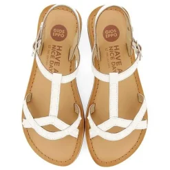 Gioseppo Niñas |Sandalias<Sandalias Piel Blanco Tachuelas Nina Y Nino Stibb