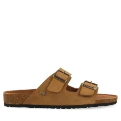 Gioseppo Chancletas<Sandalias Piel Color Piel Con Suela Bio Para Hombre Vizzini