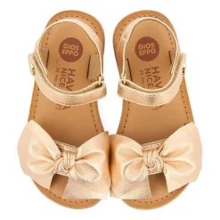 Gioseppo Niñas |Sandalias<Sandalias Piel Con Lazo Rosa Dorado Nina Y Nino Delonice