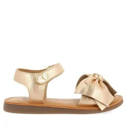 Gioseppo Niñas |Sandalias<Sandalias Piel Con Lazo Rosa Dorado Nina Y Nino Delonice