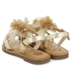 Gioseppo Niñas |Sandalias<Sandalias Piel Dorada Con Pompones En Tono Nude Para Nina Y Nino Tecate