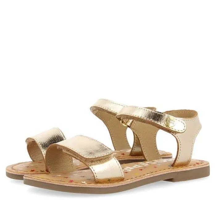 Gioseppo Niñas |Sandalias<Sandalias Piel Dorada Estampado Fantasia Nina Y Nino Gigean
