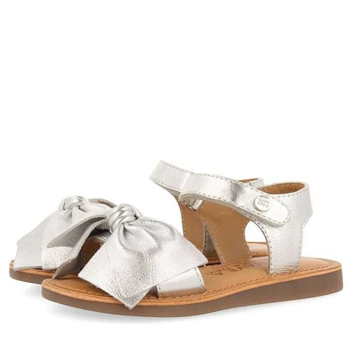 Gioseppo Niñas |Sandalias<Sandalias Piel Lazo Plata Nina Y Nino Delonice