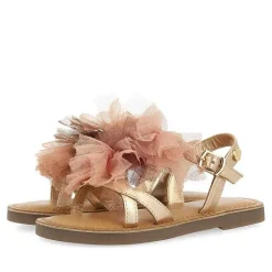 Gioseppo Niñas |Sandalias<Sandalias Piel Rosa Dorada Con Pompones Rosa Para Nina Y Nino Tecate