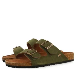 Gioseppo Chancletas<Sandalias Piel Suela Bio Caki Para Hombre Vizzini