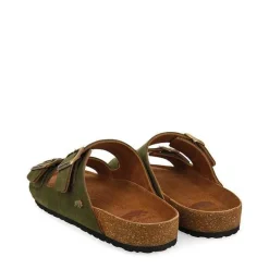 Gioseppo Chancletas<Sandalias Piel Suela Bio Caki Para Hombre Vizzini