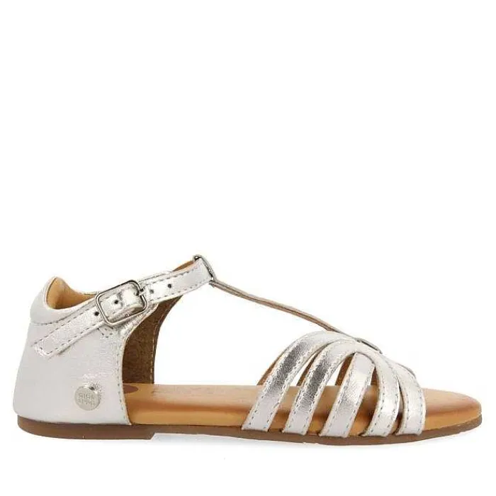 Gioseppo Niñas |Sandalias<Sandalias Piel Tirantes Plata Nina Y Nino Aripeka
