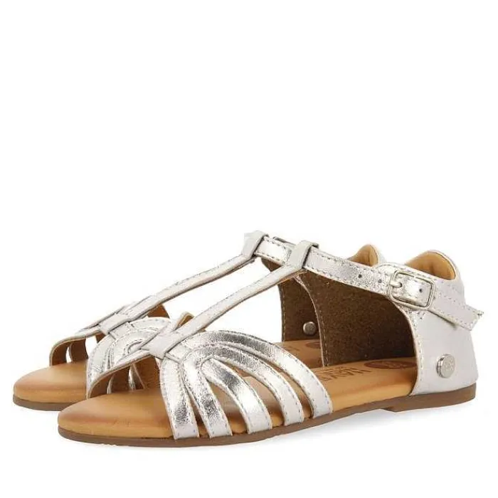 Gioseppo Niñas |Sandalias<Sandalias Piel Tirantes Plata Nina Y Nino Aripeka