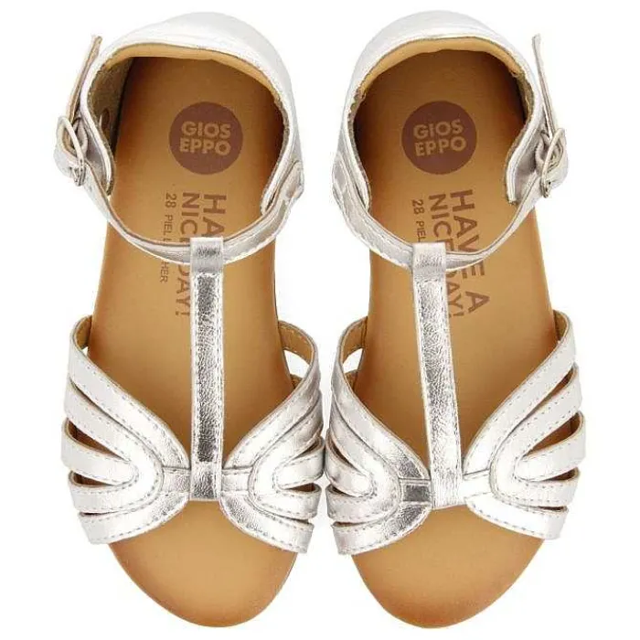 Gioseppo Niñas |Sandalias<Sandalias Piel Tirantes Plata Nina Y Nino Aripeka