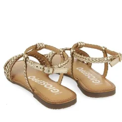 Gioseppo Sandalias Planas<Sandalias Planas De Mujer Icari De Piel Trenzada Dorado