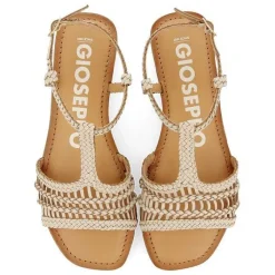 Gioseppo Sandalias Planas<Sandalias Planas De Mujer Icari De Piel Trenzada Blanco Roto