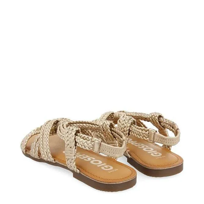 Gioseppo Sandalias Planas<Sandalias Planas De Mujer Molay Trenzadas Doradas