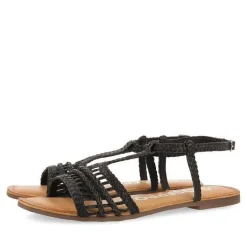 Gioseppo Sandalias Planas<Sandalias Planas De Mujer Icari De Piel Trenzada En Negro