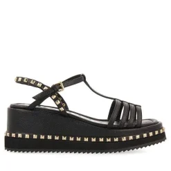 Gioseppo Sandalias Plataforma<Sandalias Plataforma Negras Detalle Tachuelas Para Mujer Klankek