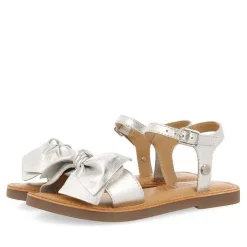 Gioseppo Niñas |Sandalias<Sandalias Plateadas De Piel Con Lazo Para Nina Y Nino Varzim