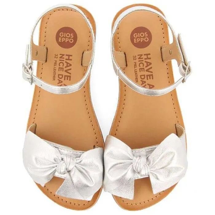 Gioseppo Niñas |Sandalias<Sandalias Plateadas De Piel Con Lazo Para Nina Y Nino Varzim