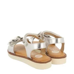 Gioseppo Niñas |Sandalias<Sandalias Plateadas De Piel Con Adorno De Flores Para Nina Y Nino Nehalem