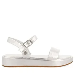 Gioseppo Niñas |Sandalias<Sandalias Plateadas De Piel Y Piso Con Volumen Para Nina Y Nino Sheze