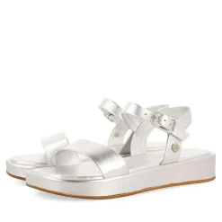 Gioseppo Niñas |Sandalias<Sandalias Plateadas De Piel Y Piso Con Volumen Para Nina Y Nino Sheze