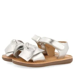 Gioseppo Bebe |Sandalias Bebe Nina<Sandalias Plateadas De Piel Con Lazo Para Bebe Itala