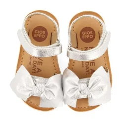 Gioseppo Bebe |Sandalias Bebe Nina<Sandalias Plateadas De Piel Con Lazo Para Bebe Itala