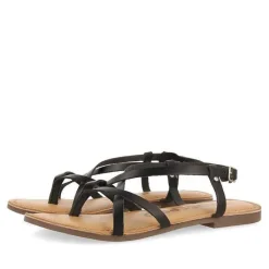 Gioseppo Sandalias Planas<Sandalias Romanas De Mujer Lelex Color Negro