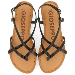 Gioseppo Sandalias Planas<Sandalias Romanas De Mujer Lelex Color Negro
