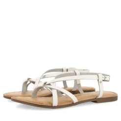Gioseppo Sandalias Planas<Sandalias Romanas De Mujer Lelex Blancas
